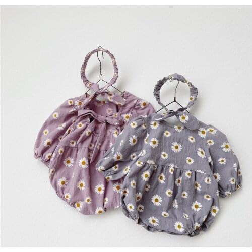 MILANCEL2020 baby girls clothes floral baby bodysuit backless baby girls clothes big bow baby one piece baby headband
