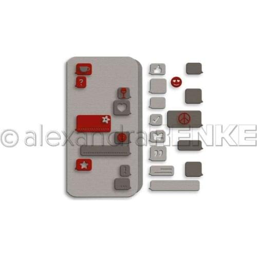 Smartphone mini album basics cutting dies & stamps scrapbook dariy decoration stencil embossing template diy greeting card gift