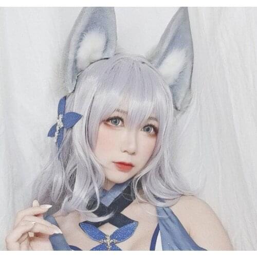 MMGG New Shinano from Azur Lane Cosplay Costume Accessories Fox Ears Hairpin Headwear Hairhoop For Christmas Halloween