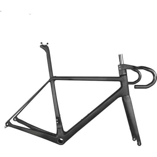 Newset Disc Brake Road Bike Frame Inner Cable Zero Offset Seatpost Toray T1000 Carbon Frame FM639
