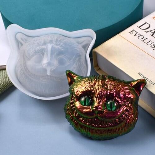 DIY Crafts Jewelry Ornaments Casting Tool Crystal Epoxy Resin Mold Animal Head Decorations Silicone Mould
