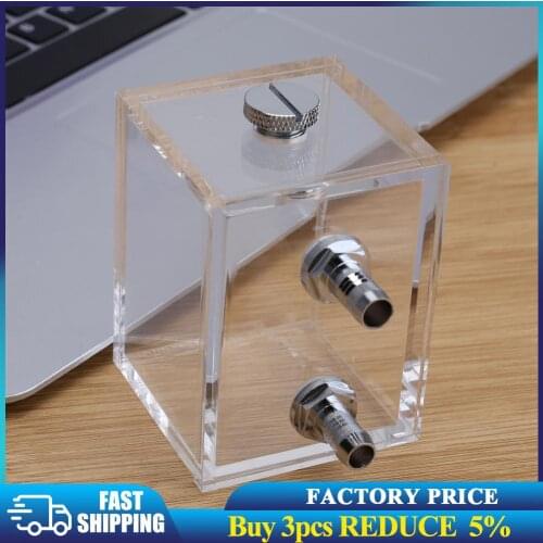 2021 New 200ML Water Tank G1/4 2 thread for PC Water Cooling System with 2pcs Tube Connecters 1pc Block for PC Cooling Fan