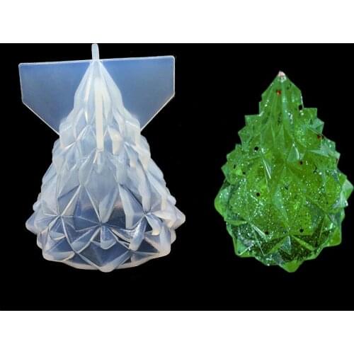 3D Christmas Tree Silicone Mold Sugarcraft Fondant Cake Decorating Tools