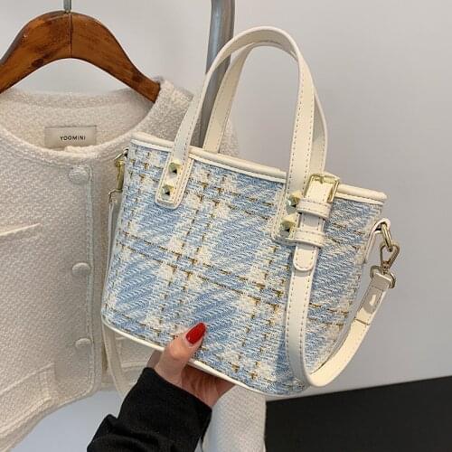 Bags 2021 New Trendy Fashion European and American Ladies Luxury Woolen Single Shoulder Bag Net Celebrity Messenger Bucket Bag