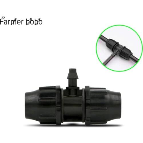 Irrigation tee 8/11 to 4/7 reducing tee barb 3 Way Hose Thread Lock Barbed Connector 3/8 1/4 Watering System Splitters 2pcs