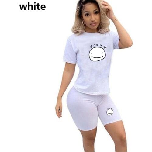 2021 Summer Outfits For Woman Short Sleeve Sexy Tshirt And Pant Sports Suits Shorts 2 Piece Set Vetement Femme Fashion Tracksuit