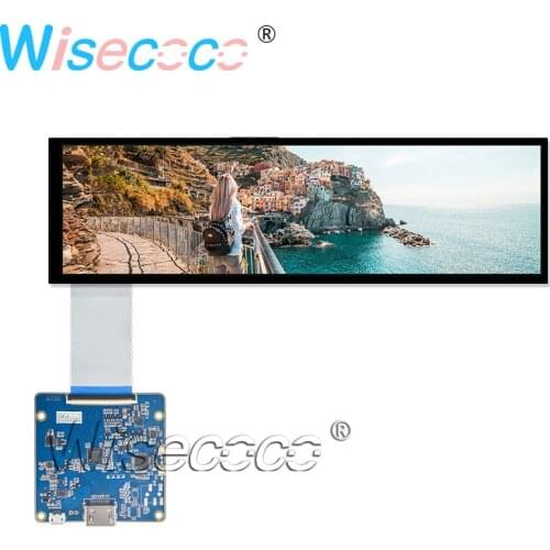 8.8 Inch LCD Display 1920×480 IPS Screen Raspberry Pi Wisecoco New 40 Pin with MIPI USB Driver Board for Automotive Aida64
