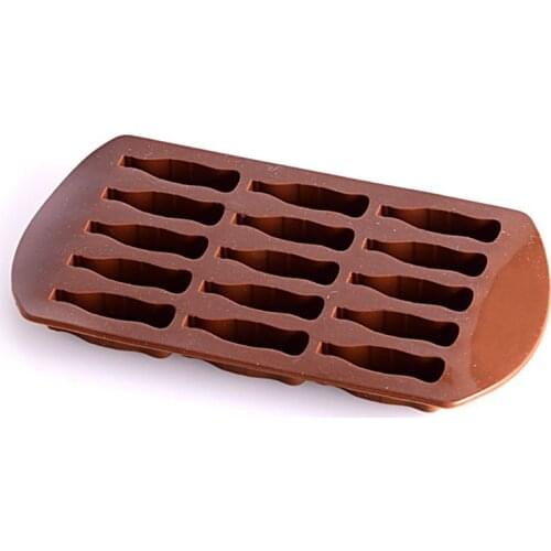 15 Grid Coke Bottle Shape Ice Freezing Mold Tray Ice Cream Maker Yogurt DIY Mould Available Reusable Tool for Bar