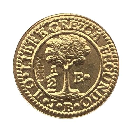 1841 Central American Republic 1/2 Escudos copy coins 14mm