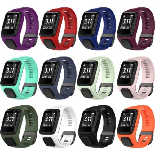 2021 Silicone Replacement Wrist Band Strap For TomTom Runner 2 3 Spark 3 GPS Sport Smart Watch Watchband High Quality