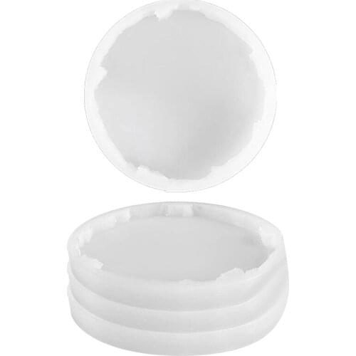 4 Pack Coaster Molds,Epoxy Resin Coaster Silicone Molds for Casting,Agate Coaster Mold,Tray Molds,Coaster Molds Set