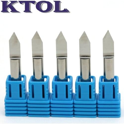 6mm 60 Degree V Carving CNC Tools Wood End Mill Engraving Cutter Tungsten Carbide CNC Router Bits 0.1-0.5mm Tip PCB Milling Bit