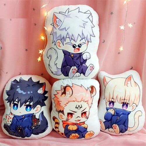Anime Jujutsu Kaisen Pillow Doll Fushiguro Megumi Itadori Yuji Cosplay Plush Kawaii Men Women Cartoon Accessories Props