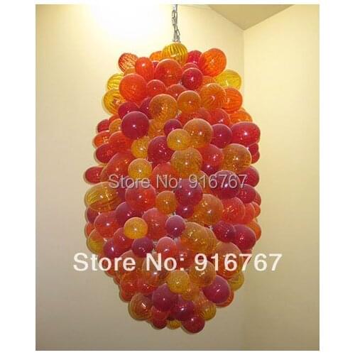 Free Shipping Most Popular Style Glass Ball Design Contemporary Chandelier