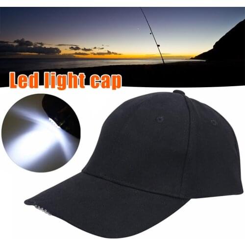 Hot Selling Unisex Led Baseball Cap Adjustable Baseball Hat Headlight Flashlight For Hunting Fishing Camping Hiking Joggings