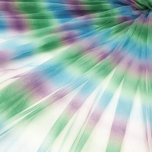 Ombre Mesh Fabric Decoration Poly Party Supplies Stage Cosplay Wedding Background DIY Sewing Doll Gauze 3 Yards