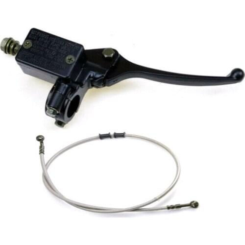 Front Brake Master Cylinder + Brake line hose 50cc-250cc Gy6 Scooter Moped ATV