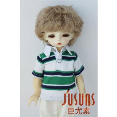 JD043 1/6 1/4 1/3 Short Curly BJD Wigs for YOSD MSD SD Slight Curly Synthetic Fiber 6-7inch 7-8inch 8-9inch Doll Accessories