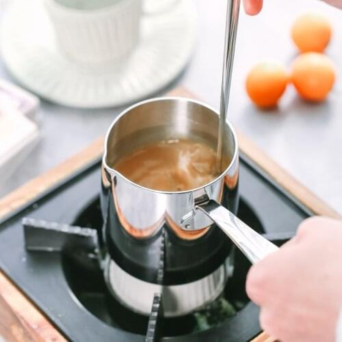 Stainless Steel Jug Milk Pan Mini Brewed Coffee Hot Milk Melted Butter Roasted Hot Oil Sugar Water Pan