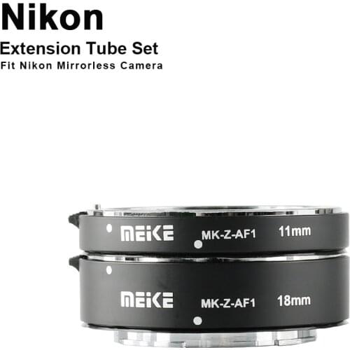 Meike MK-Z-AF1 Metal AF Macro Extension Tube Auto Focus Adapter ring 11mm 18mm for Nikon Z6 Z7 Z8 Z50