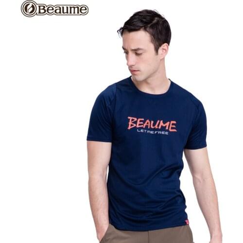 Beaume Brand Men Camping Hiking T-Shirts Large Size Short Sleeve Round Neck t-Shirts Fashion PrintFEA62127