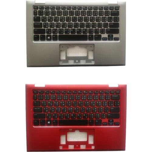 NewThai laptop Keyboard for Dell Inspiron 3147 3148 TH keyboard with silver 0PJDR1/Red 0PFF89 palmrest cover