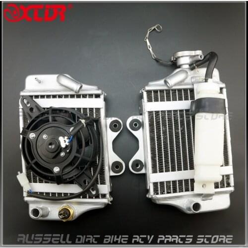 Water cooling engine radiator with fan for Xmotos Apollo Motorcycle Zongshen Loncin Lifan 150cc 200cc 250cc engine Accessories