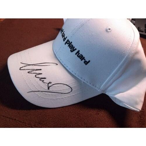 Hand signed IDOL PRODUCER NINE PERCENT CAI XUKUN CAI XU KUN autographed hat cap
