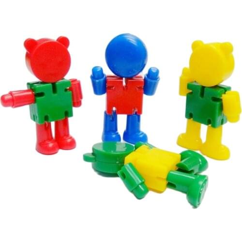 100 pc colorful Bendable Movable 6CM Figure Boys Kids Pinata Bag Filler LOOT Gag Birthday Party Favor Favour Gift Novelty Prize