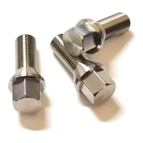 Tiremet Hot m14x1.5/1.5X28mm titanium wheel lug bolts with size hole for racing car