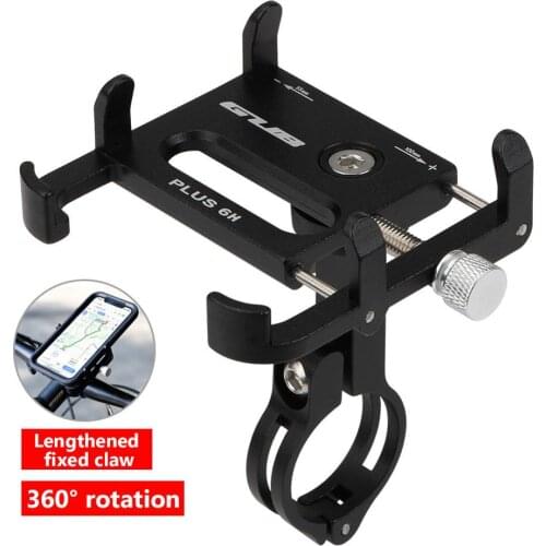 GUB Bike Phone Holder Aluminum Heighten Fixing Mobile Phone Handlebar Clips Rotatable Bicycle Phone Stand Cycling Accessories