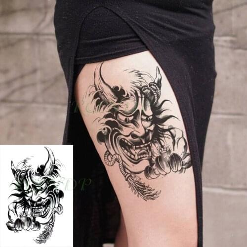 Waterproof Temporary Tattoo Sticker Prajna Head Lotus Feather Rope Fake Tatto Flash Arm Tatoo Body Art for Women Men
