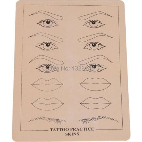 High Quliaty Cosmetic Fashion Eyebrow 10pcs Practice Skin Rubber Band Practice Skin for needle machine supply