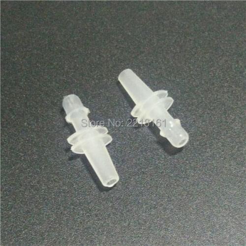 High quality Large format printer ink pipe connectos for tube 4X3MM 5X3MM for Epson DX4 DX5 head plastic fittings 100X