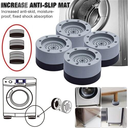 4PCS Anti-slip Washing Machine Feet Table Fashion Universal Fixed Refrigerator Non-slip Mats Creative Bed Noise-reducing