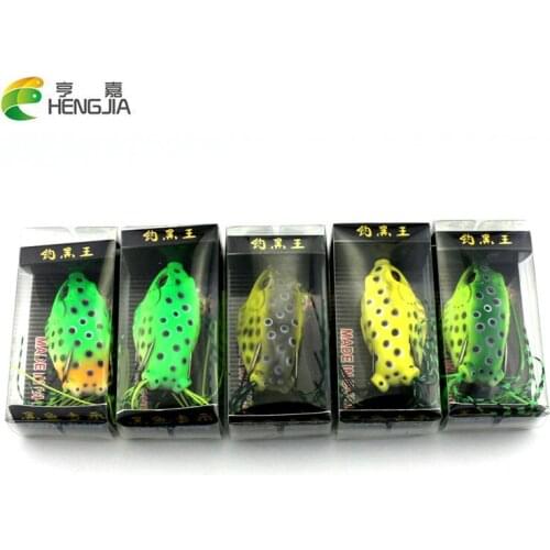 5Pcs New Promotions Soft Plastic Frog Fishing Lure Crank baits Double Claw-Like Hook High Quality Snakehead Lure
