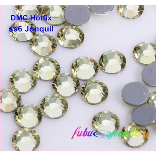 Free Shipping! 1440pcs/Lot, ss6 (1.9-2.1mm) High Quality DMC Jonquil Iron On Rhinestones / Hot fix Rhinestones