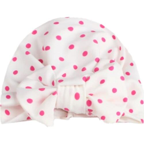 New Star Point Print Turban Baby Bow Tie Knot cap fashion children Turbantes