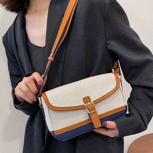 Designer Women Canvas Handbags Crossbody Bags High Quality Ladies Shoulder Messenger Bags Fashion Female Purse Travel Bag New