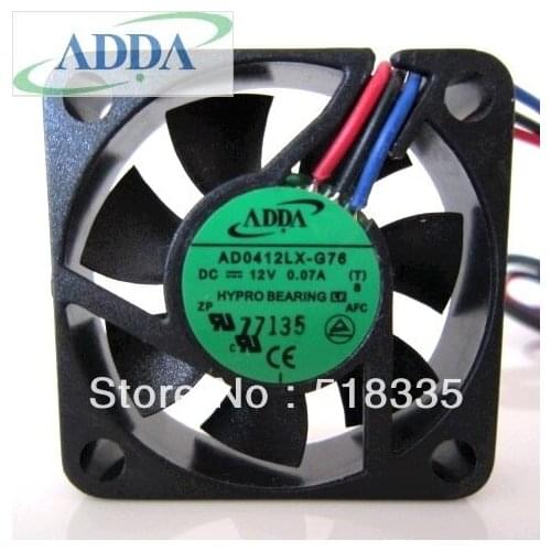 FOR ADDA AD0412LX-G76 40*40*10mm 4cm 40mm 4010 DC 12V 0.07A Hypro Bearing Fan Cooling Fan server Fan