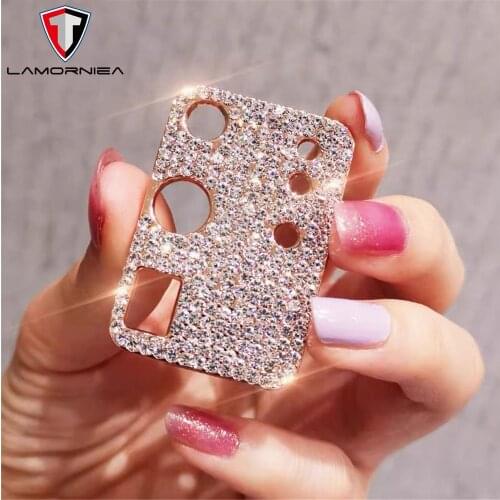 For Samsung Galaxy S20 Ultra Note 20 Plus Rhinestone Glitter Camera Lens film Protector Case Diamond Full Lens Protective Cover