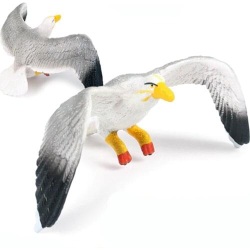 Seagull Animal Figure Collectible Toys Birds Animal Cognition Action Figures Kids Plastic Model Toys