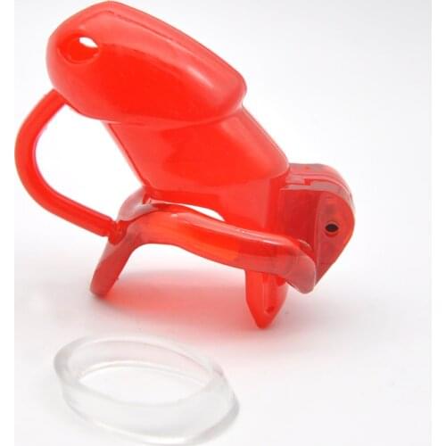 HT v3 Cock Cage Penis ring Male Small/Standard Silicone Cage With fixed Resin Ring Chastity Device Adult Sex toys A360-4