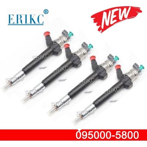 4pcs 6C1Q-9K546-AC Common Rail Injection 0950005800 095000-5800 Diesel Fuel Injector 6C1Q9K546AC for DENSO Citroen Ford Fiat 2.2