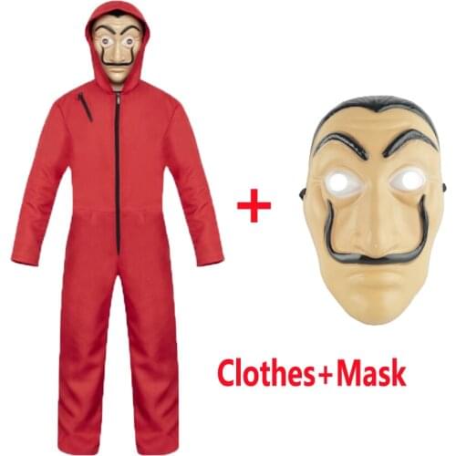 Salvador Dali Costume Assault Money The House of Paper House Paper Cosplay Halloween Party Costumes and Mask
