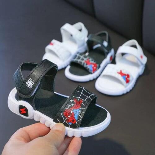 Summer Baby Boys Sandals Kids Beach Shoes Children Shoes Cartoon Spiderman Girl Shoes Baby Sandals Breathable Soft Toddler Shoes