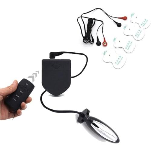 E-stimulation Nipple Clitoris Massage Pad Electro Shock Anal Butt Plug Erotic BDSM Sex Products Sex Toys for Couples Sex Shop