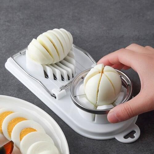 Stainless Steel Multifunctional Egg Cutter Portable Fruit Vegetable Cutting Tools Creative Egg Divider Kitchen Cooking Gadgets