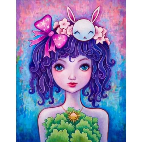 5D DIY Full Diamond Mosaic Painting Set Crystal Animal Sexy Monster Face Abstract Kits Art Embroidery Rhinestone Decoration Home