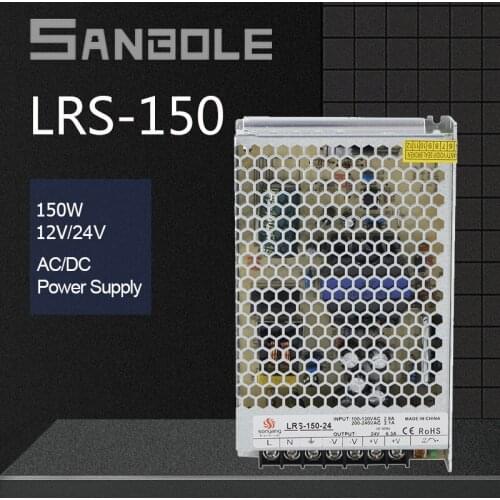S-150-24 Ultra-thin Switching Mode Power Supply DC 150W 24V6.5A Short Circuit Protection With Metal Shell